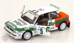 1:18 Solido 1993 Lancia Delta HF Integrale White #5 A.AghiniS.Farnocchia Rally  Monte Carlo