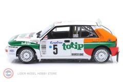 1:18 Solido 1993 Lancia Delta HF Integrale White #5 A.AghiniS.Farnocchia Rally  Monte Carlo