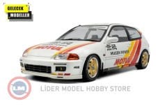 1:18 Solido 1992 Honda Civic (EG6) Solido Works Mugen Racing White