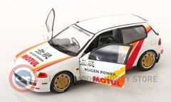 1:18 Solido 1992 Honda Civic (EG6) Solido Works Mugen Racing White