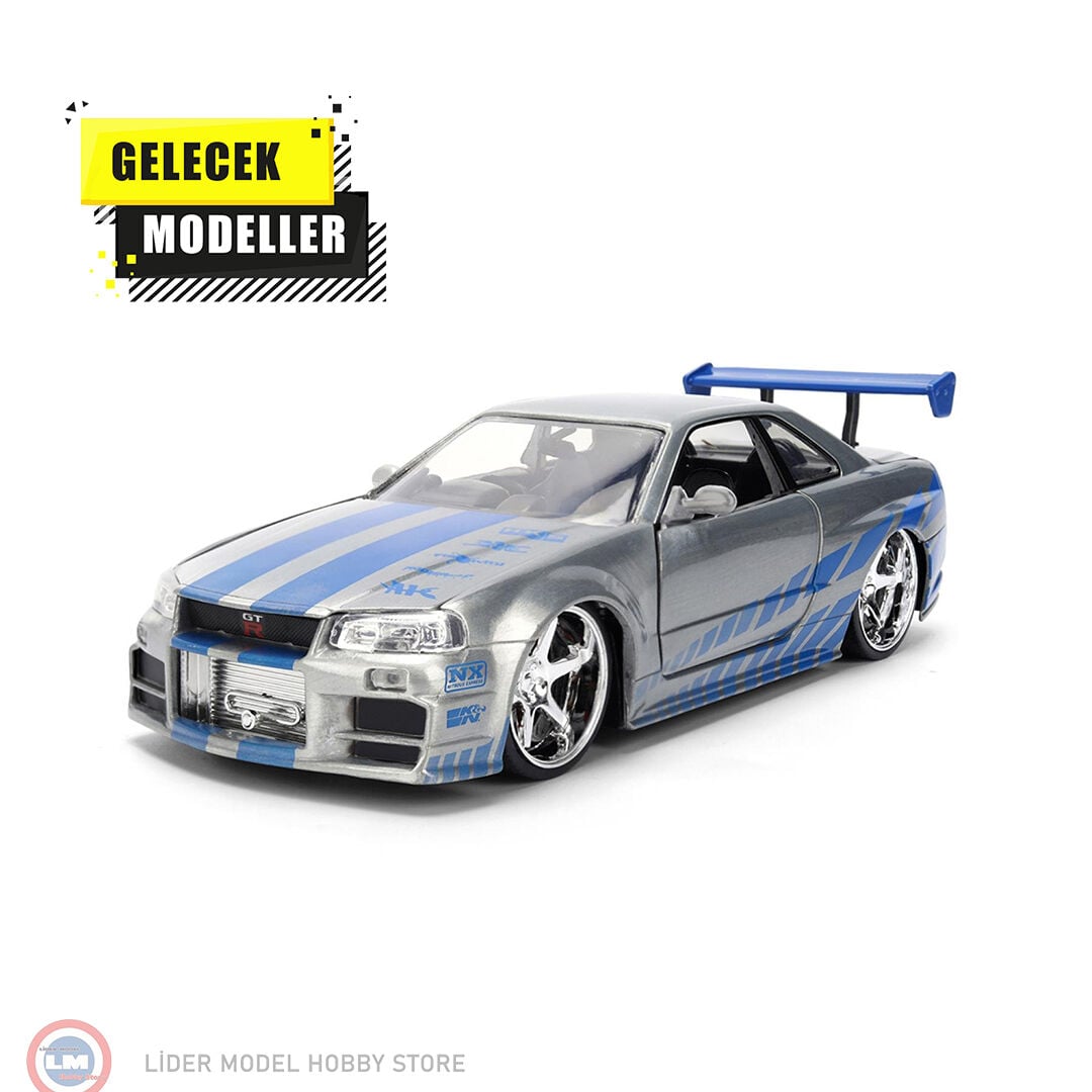1:24 Jada 2002 Nissan Skyline GT-R (R34) - Fast & Furious