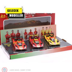 1:43 Burago 3 Car Set Ferrari 499P - 24h LeMans 2023-2025