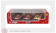 1:43 Burago 3 Car Set Ferrari 499P - 24h LeMans 2023-2025
