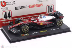 1:43 Burago FERRARI F1 SF-25 TEAM SCUDERIA FERRARI HP #16 MONZA ITALY GP 2025 CHARLES LECLERC