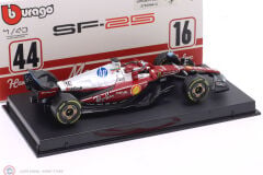 1:43 Burago FERRARI F1 SF-25 TEAM SCUDERIA FERRARI HP #16 MONZA ITALY GP 2025 CHARLES LECLERC