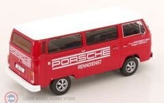 1:18 KK Scale 1972 Volkswagen T2b Bus - Porsche Renndienst with Fuchs-rims