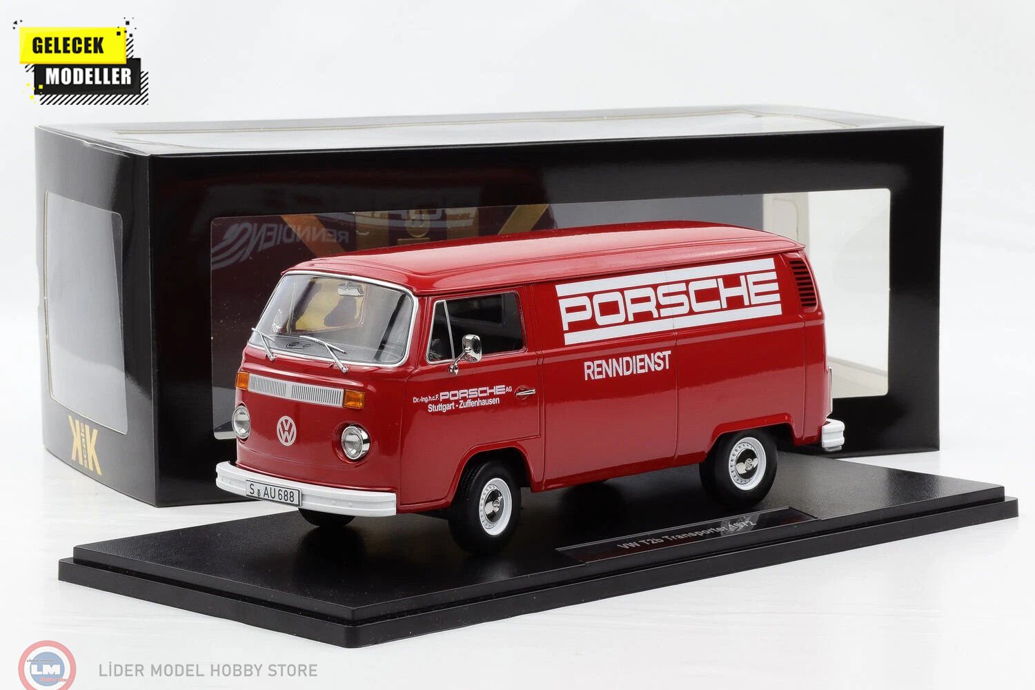 1:18 KK Scale 1972 Volkswagen T2b Delivery Van