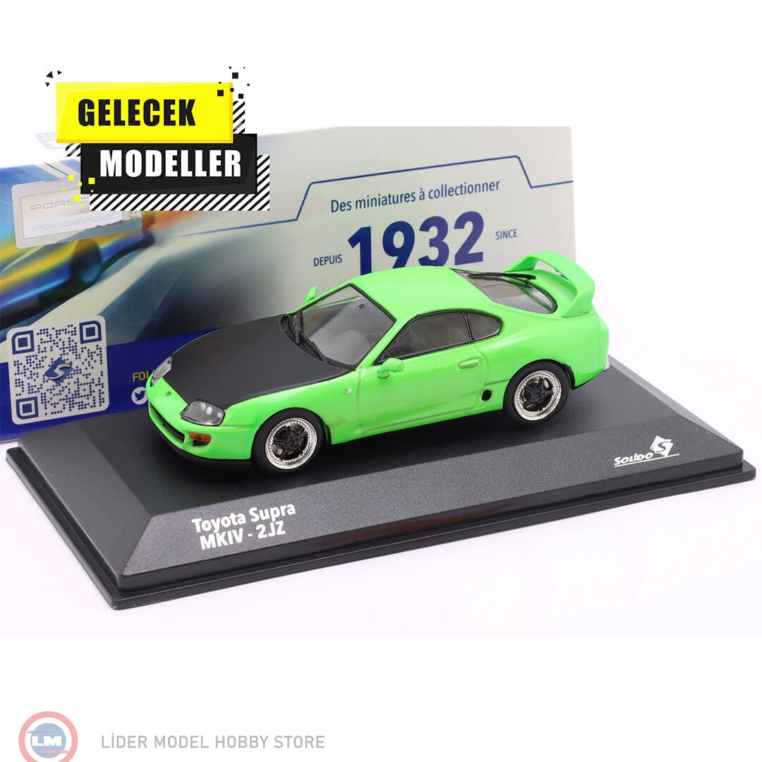 1:43 Solido 2001 Toyota Supra MK4 2JZ - neon green