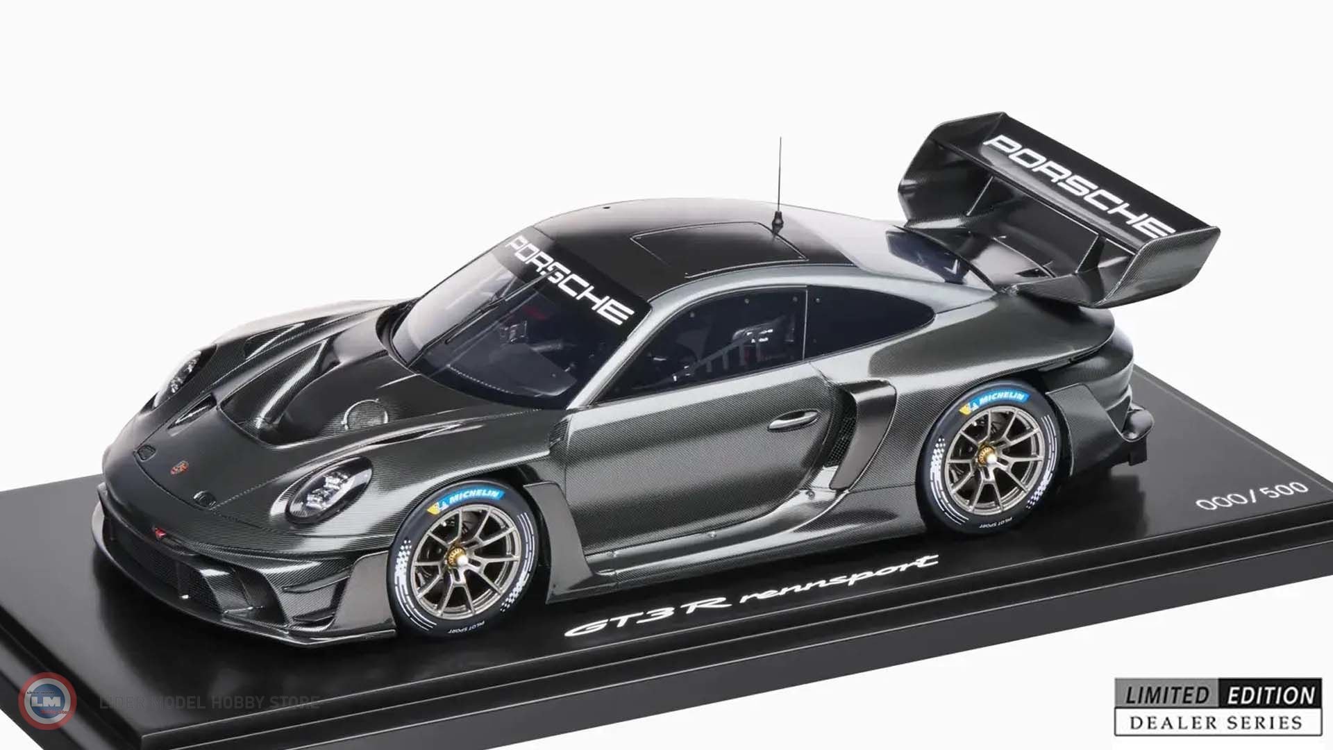 1:18 Spark 2023 Porsche 911 992 GT3 R N 0 RACING COUPE 2023 - CON VETRINA - WITH SHOWCASE