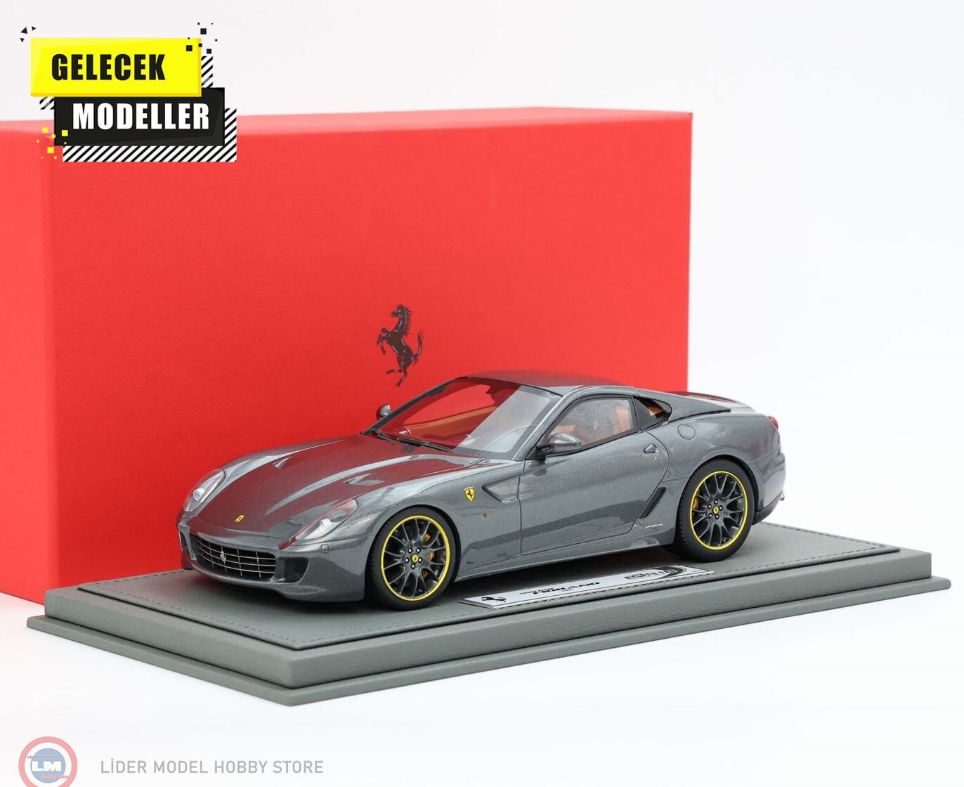 1:18 BBR 2006 Ferrari 599 GTB FIORANO Automatic Gear - Silverstone Grey