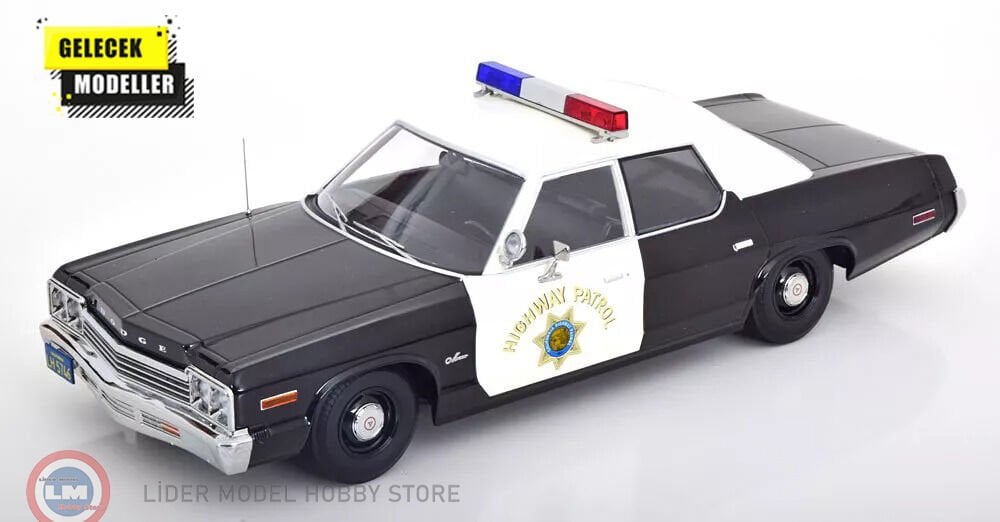 1:18 KK Scale 1974 Dodge Monaco California Highway Patrol