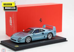 1:18 BBR 1987 Ferrari F40 - Hyperion Blue & showcase