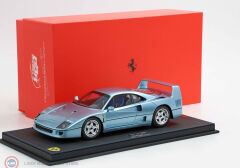 1:18 BBR 1987 Ferrari F40 - Hyperion Blue & showcase
