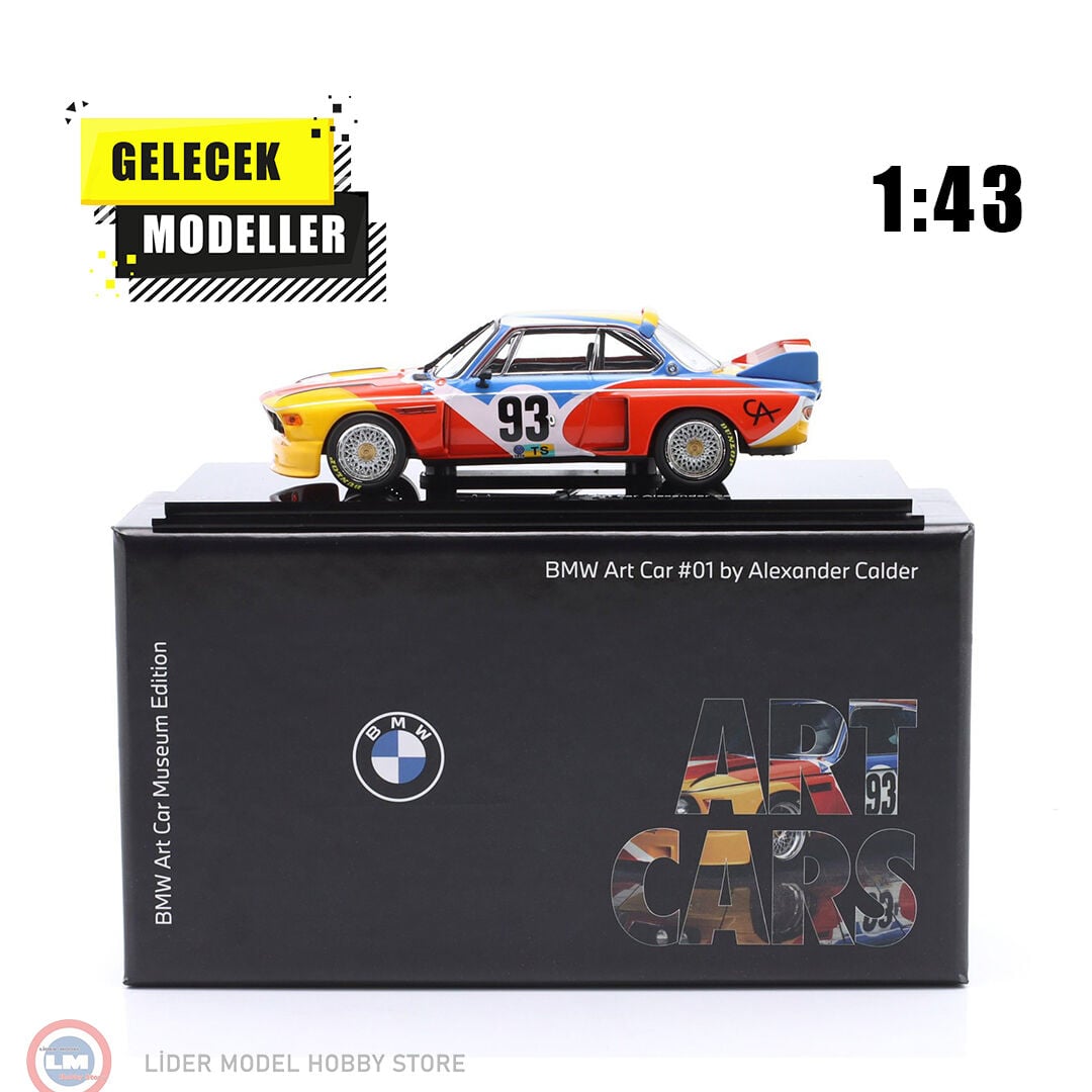 1:43 Norev BMW 3.0 CSL #93 24h LeMans 1975 Art Car Alexander Calder