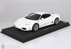 1:18 BBR 1999 Ferrari 360 Modena White F1 Gear BOX