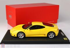 1:18 BBR 1999 Ferrari 360 Modena Yellow Modena F1 Gear BOX