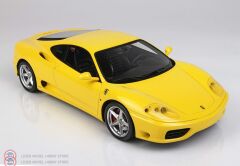 1:18 BBR 1999 Ferrari 360 Modena Yellow Modena F1 Gear BOX