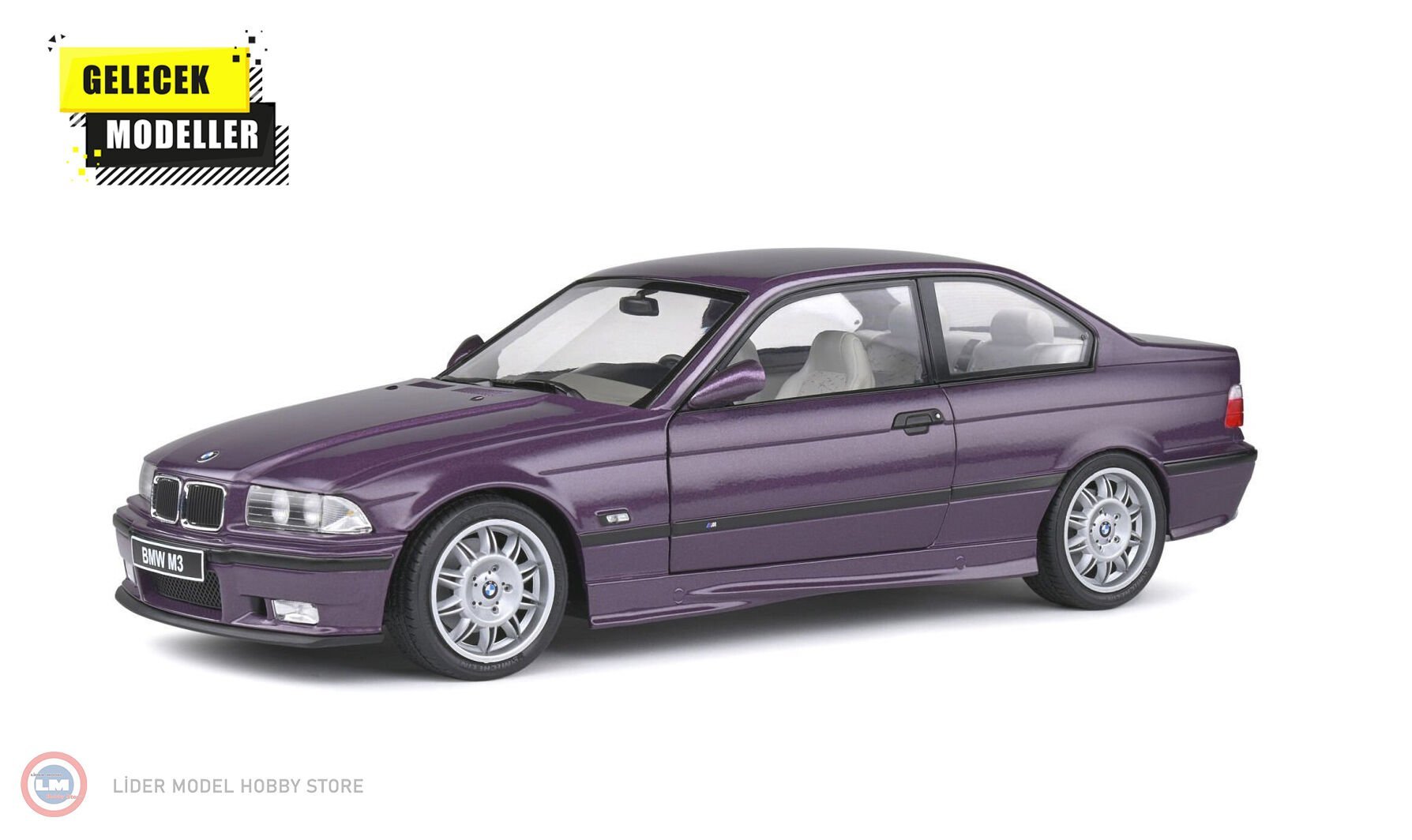 1:18 Solido 1990 BMW E36 M3 Coupe Technoviolet