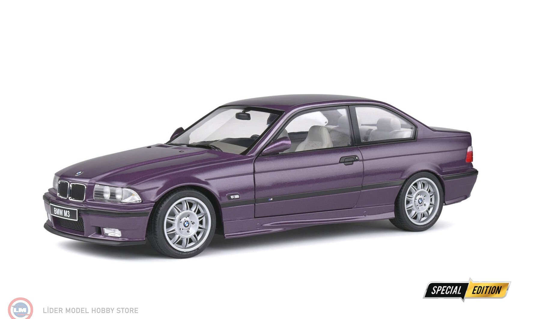 1:18 Solido 1990 BMW E36 M3 Coupe Technoviolet