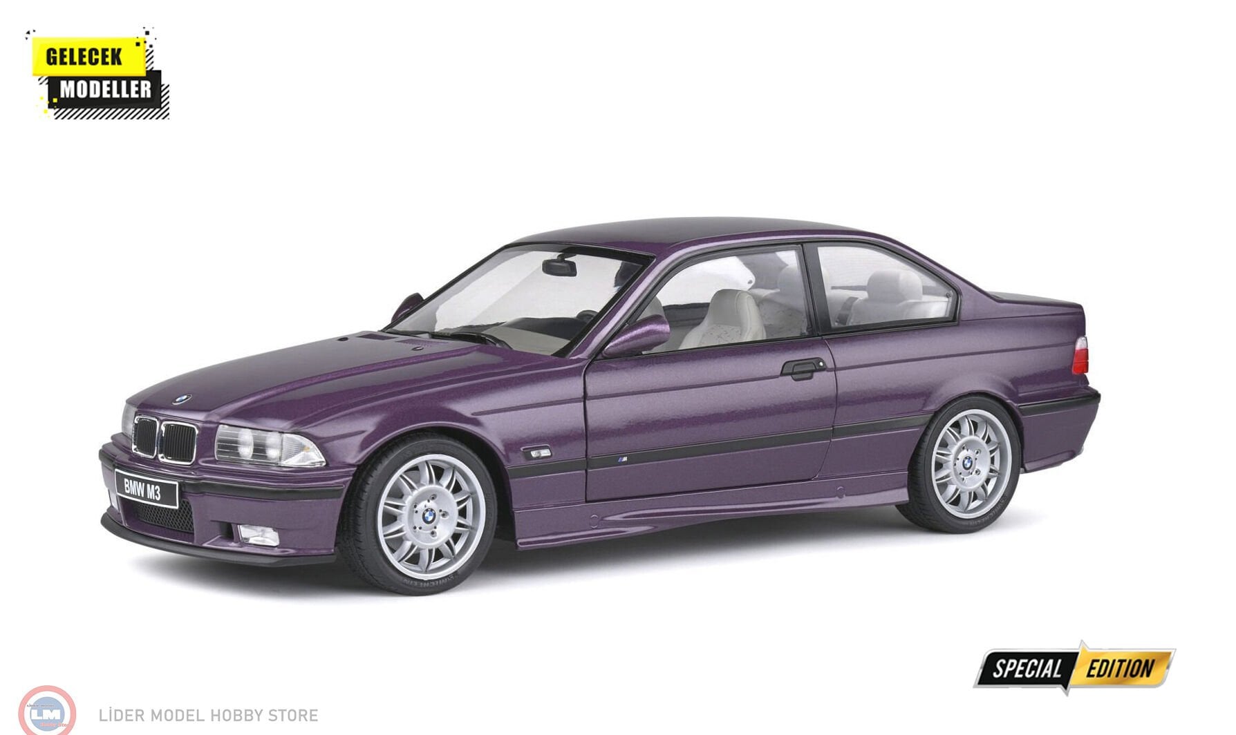 1:18 Solido 1990 BMW E36 M3 Coupe Technoviolet
