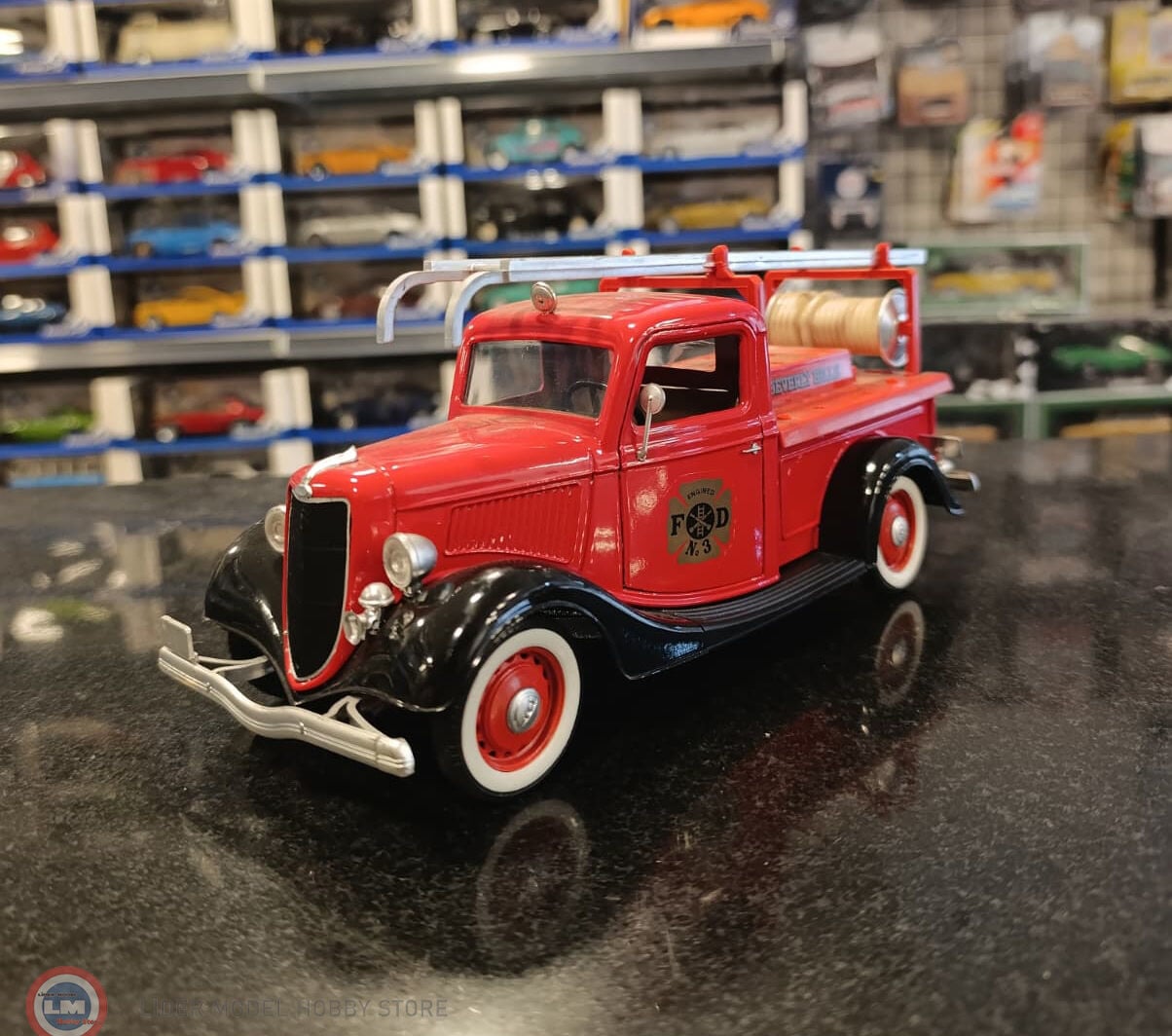 KUTUSUZ MODEL 1:18 Solido 1936 Ford V8 Pickup Beverly Hills İtfaiye