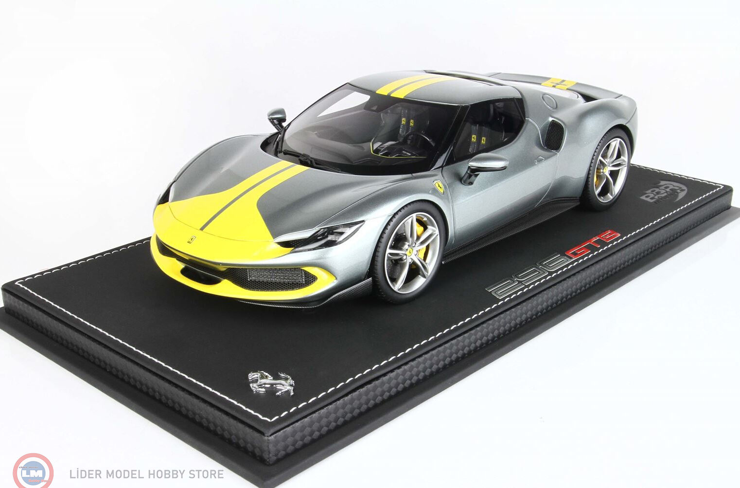 1:18 BBR Ferrari 296 GTS Assetto Fiorano Gray Corburn