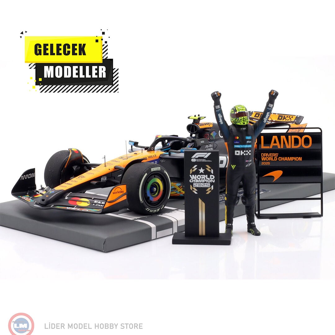 1:18 Minichamps 2025 Mclaren Lando Norris MCL39 #4 3rd Abu Dhabi GP Formel 1 Weltmeister