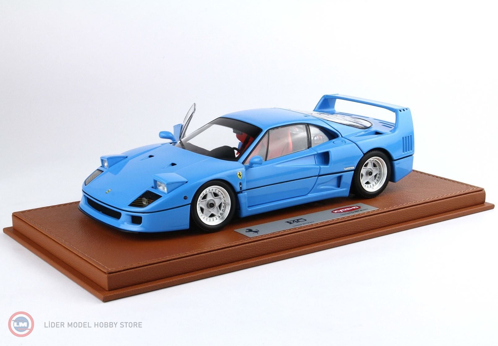 BBR - 1:18 BBR 1987 Ferrari F40 Light Blue and silver rims