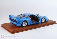 1:18 BBR 1987 Ferrari F40 Light Blue and silver rims