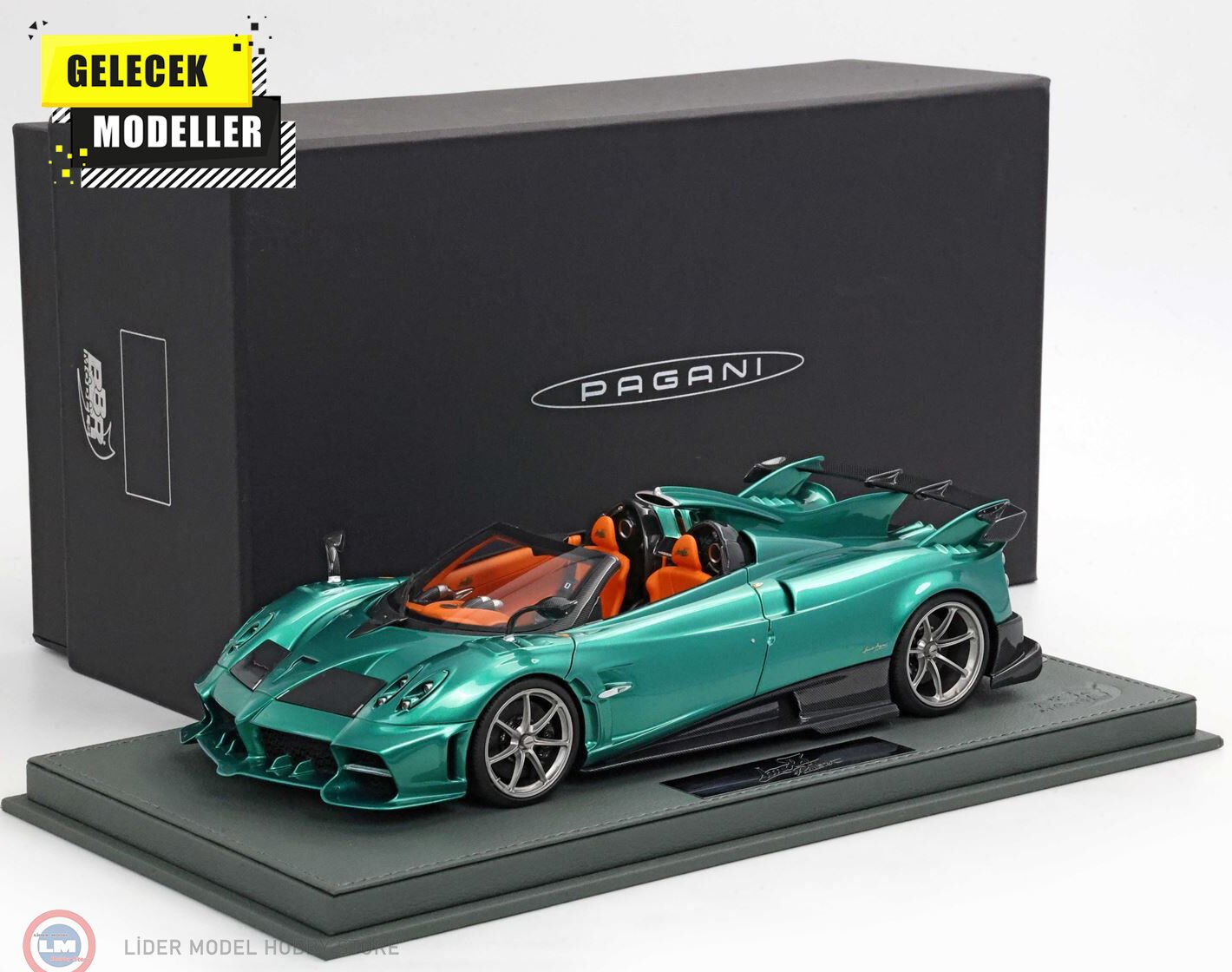 1:18 BBR Pagani Imola Roadster Rio Green & showcase