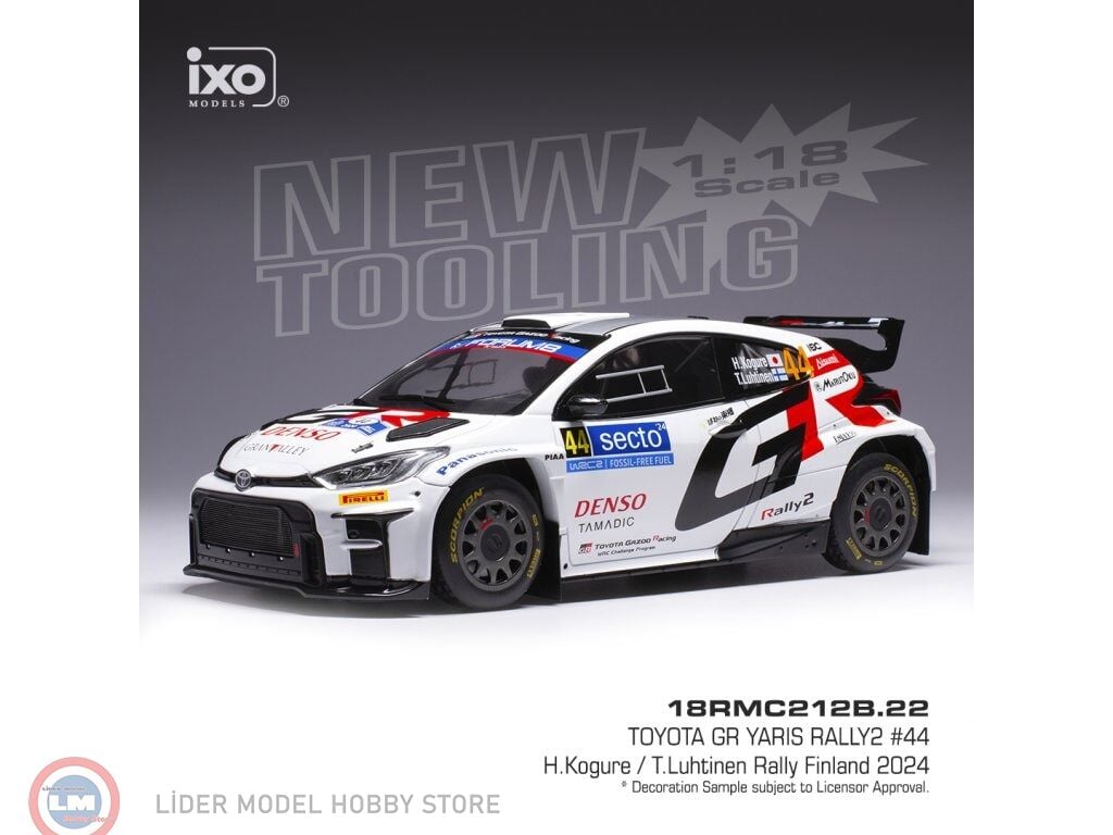 1:18 IXO Toyota GR Yaris Rally2, Rally WM, Rally Finland 2024  #44