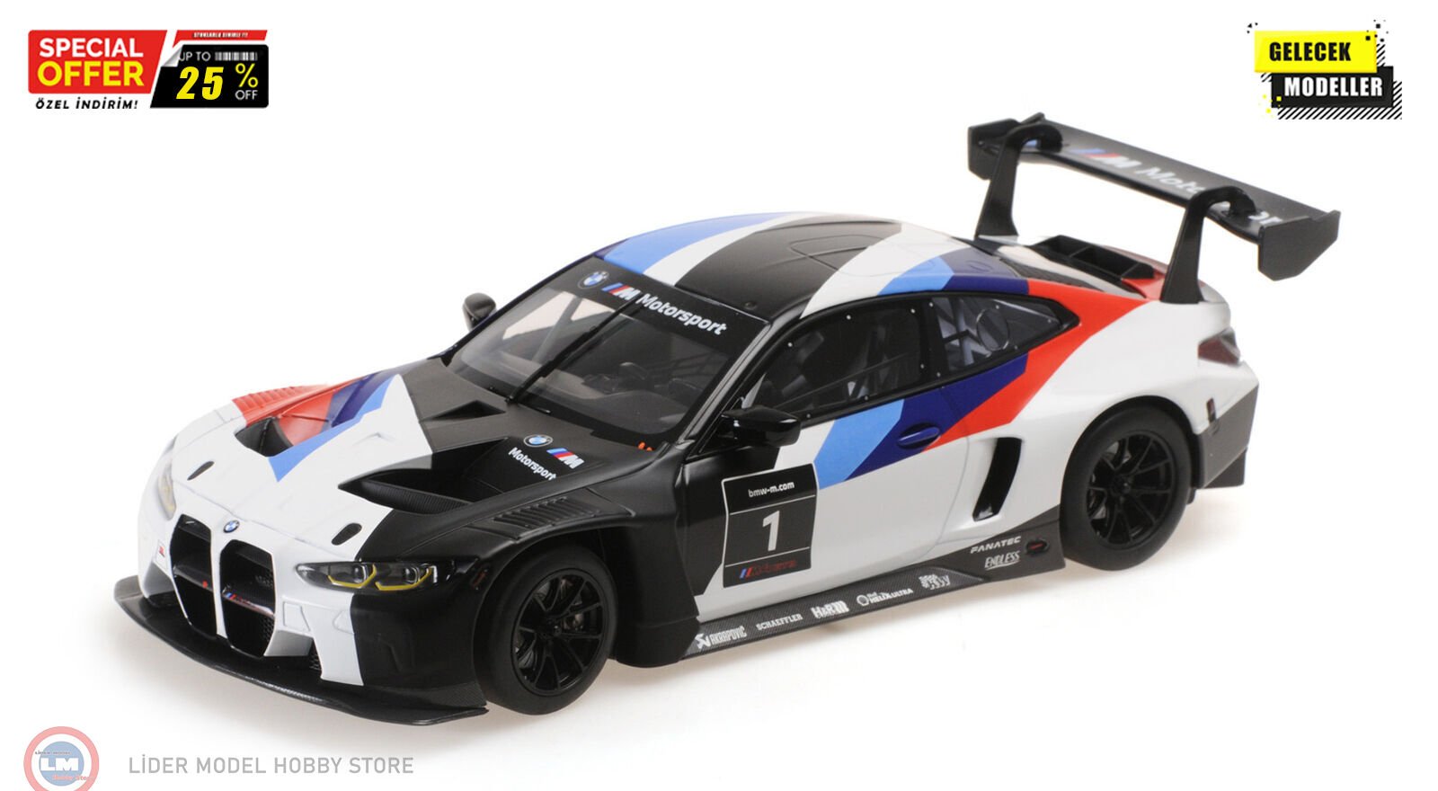 1:18 Minichamps 2021 BMW M4 GT3 #1 Presentation Car