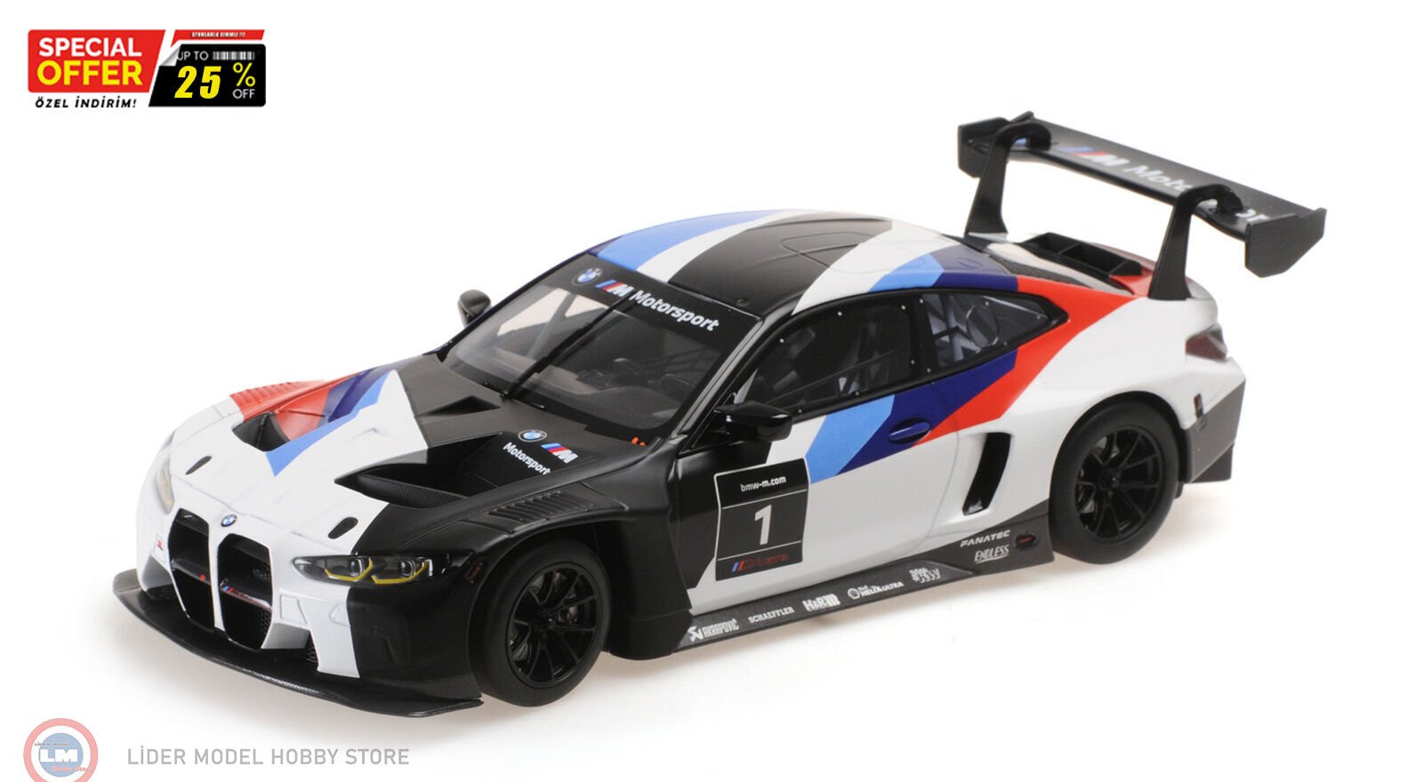Minichamps - 1:18 Minichamps 2021 BMW M4 GT3 #1 Presentation Car