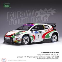 1:18 IXO Toyota GR Yaris Rally2, Rally WM, Voyonic Grampian Forest Rally 2024 #1