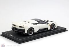 1:18 BBR Ferrari F80 carbon optional Bianco Italia - bicolor wheels silver
