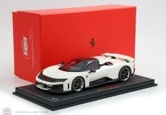 1:18 BBR Ferrari F80 carbon optional Bianco Italia - bicolor wheels silver