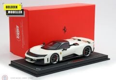 1:18 BBR Ferrari F80 carbon optional Bianco Italia - bicolor wheels silver