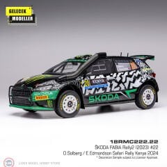1:18 IXO Skoda Fabia Rally2 2024  - Safari Rallye Kenia #20