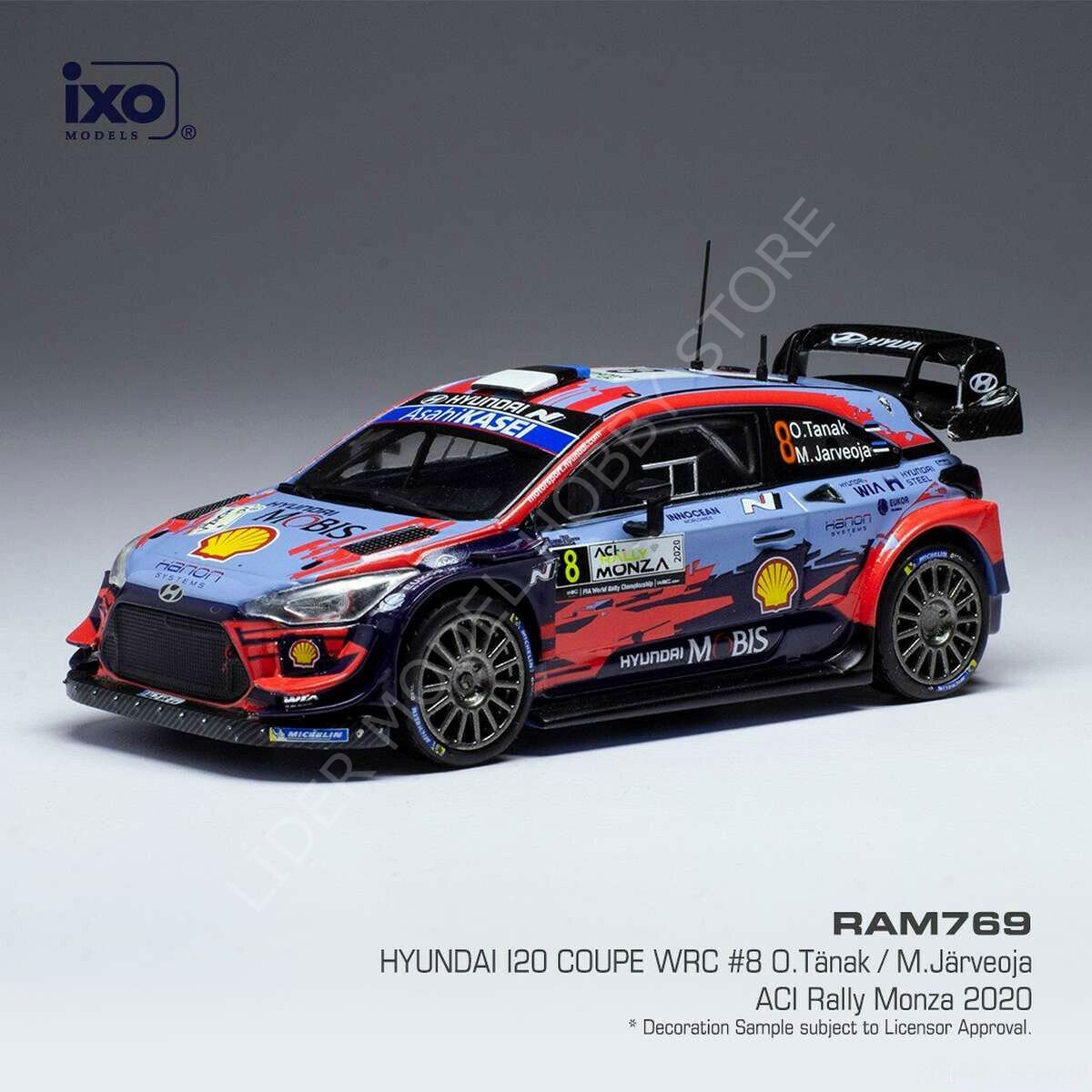 1:43 2020 Hyundai i20 Coupe WRC #8 ACI Rally Monza