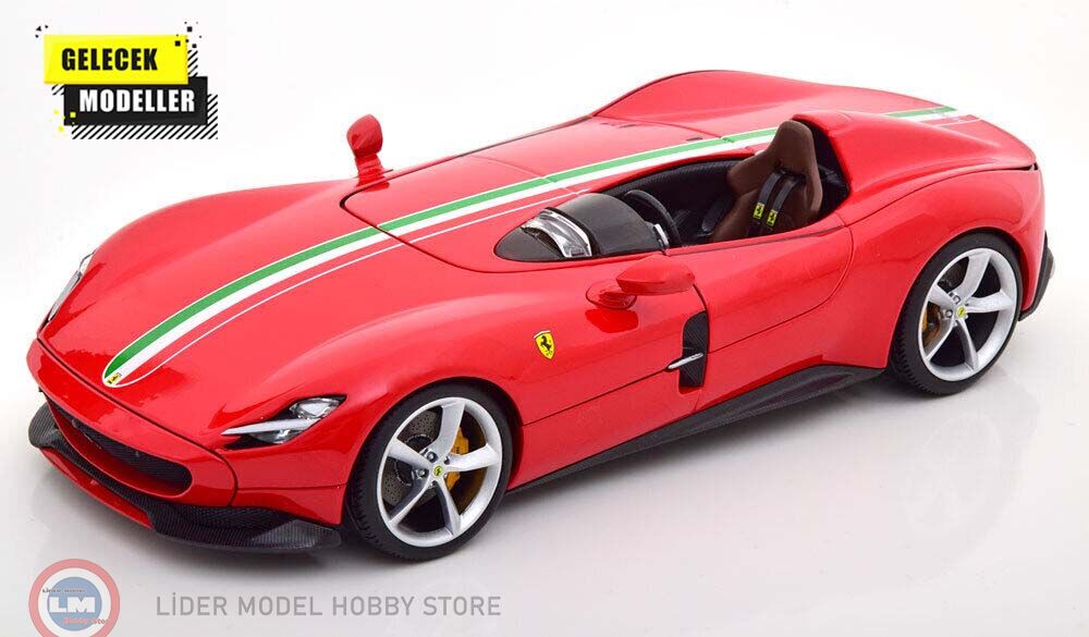 1:18 Burago 2019 Ferrari Monza SP1 Red (Signature Series)