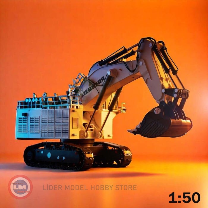 NZG 1050 Liebherr R 9600 Pelle Excavatrice Tieflöffelbagger Bauma 1:50