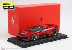 1:18 BBR Ferrari F80 carbon optional Rosso Supercar - bicolor wheels silver