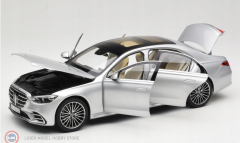 1:18 Norev 2021 Mercedes Benz S Class AMG line Brillant Silver