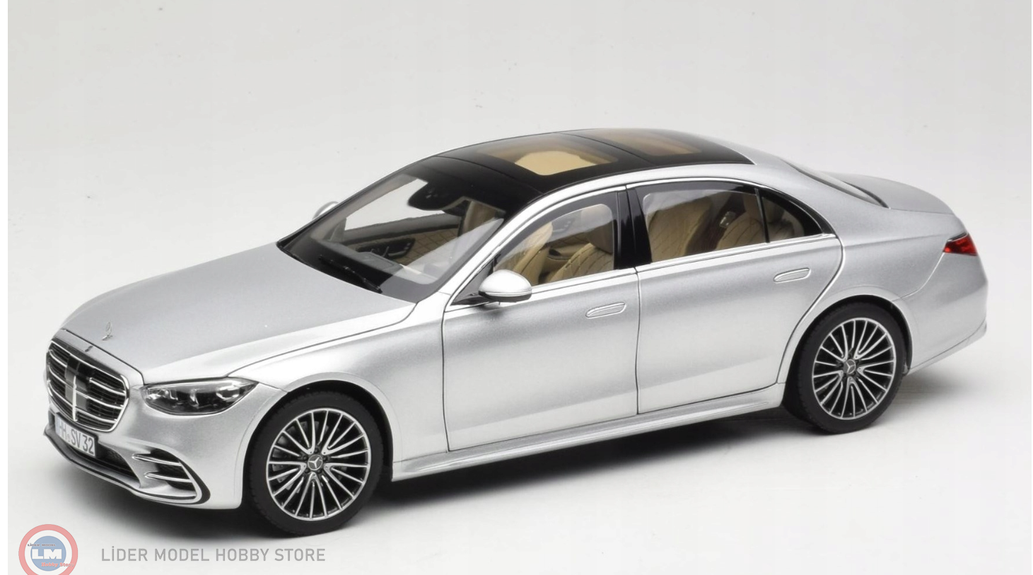 1:18 Norev 2021 Mercedes Benz S Class AMG line W223 Brillant Silver