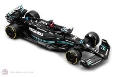 1:43 Burago 2024 Mercedes Benz AMG W15 #44 LEWIS HAMILTON + #63 GEORGE RUSSELL - F1 2 li set