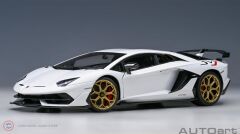 1:18 2019 Lamborghini Aventador SVJ (Bianco AsopoMetallic White)