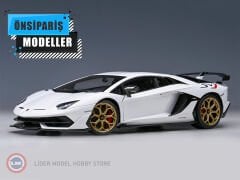 1:18 2019 Lamborghini Aventador SVJ (Bianco AsopoMetallic White)