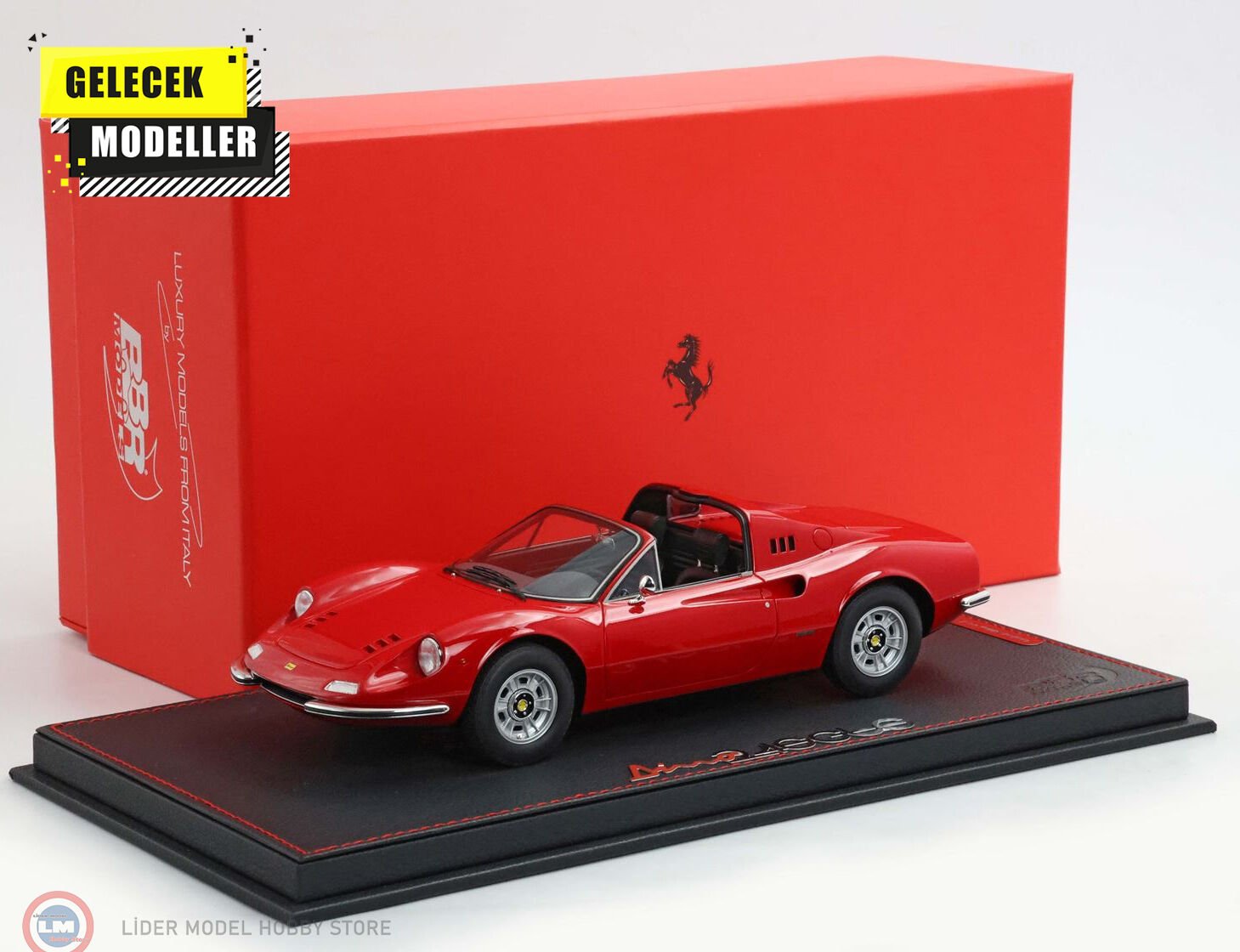 1:18 BBR 1972 Ferrari Dino 246 GTS - Rosso Corsa 322 showcase