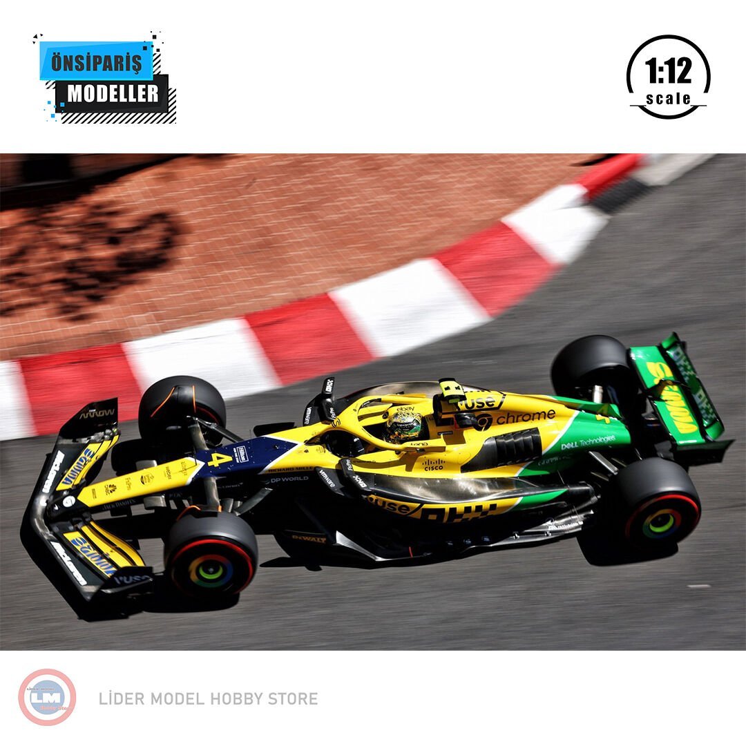 1:12 2024 Mclaren MCL38 Lando Norris No4 Formula 1 Monaco GP