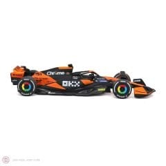 1:43 Burago 2024 Mclaren MCL 38 #4 LANDO NORRIS + #81 OSCAR PIASTRI - F1 2 li set